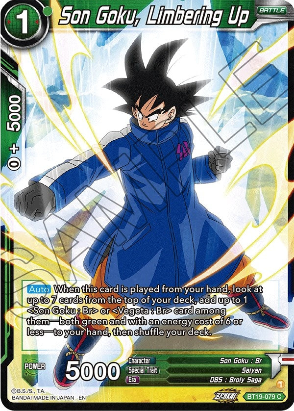 Image for Son Goku, Limbering Up (Fighter's Ambition) (BT19-079) - Dragon Ball Super: Masters