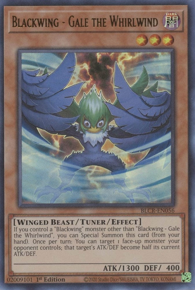 Image for Blackwing - Gale the Whirlwind (Battles of Legend: Crystal Revenge) (BLCR-EN056) - YuGiOh