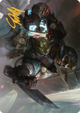 Image for Retrieval Agent Art Card (Gold-Stamped Signature) (Art Series: The Brothers' War) (11) - Magic: The Gathering