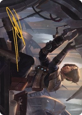 Image for Thopter Mechanic Art Card (Gold-Stamped Signature) (Art Series: The Brothers' War) (13) - Magic: The Gathering