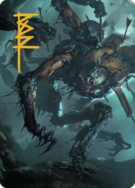 Image for Scrapwork Rager Art Card (Gold-Stamped Signature) (Art Series: The Brothers' War) (18) - Magic: The Gathering