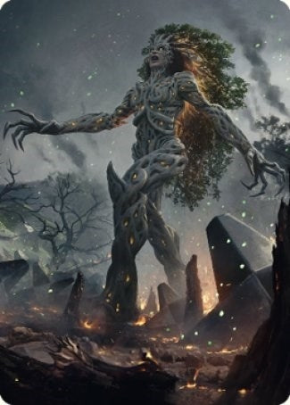 Image for Titania, Gaea Incarnate Art Card (Art Series: The Brothers' War) (27) - Magic: The Gathering