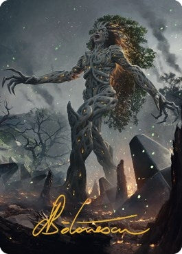 Image for Titania, Gaea Incarnate Art Card (Gold-Stamped Signature) (Art Series: The Brothers' War) (27) - Magic: The Gathering