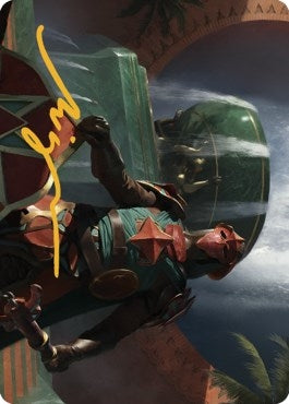 Image for Tomakul Honor Guard Art Card (Gold-Stamped Signature) (Art Series: The Brothers' War) (28) - Magic: The Gathering