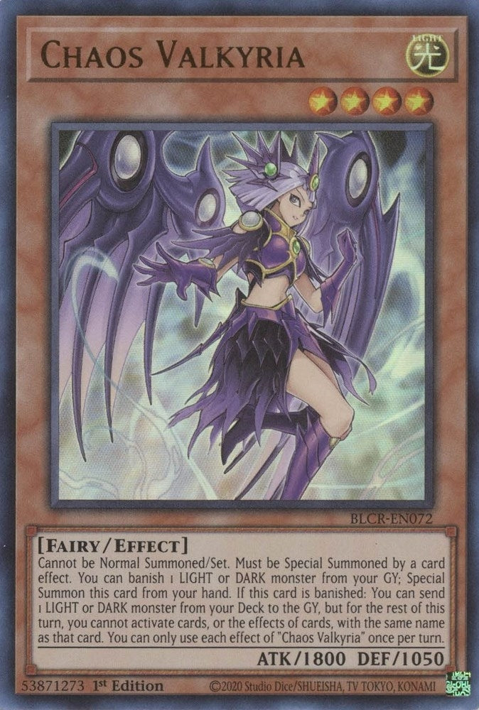 Image for Chaos Valkyria (Battles of Legend: Crystal Revenge) (BLCR-EN072) - YuGiOh