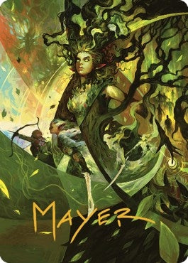 Image for Titania's Command Art Card (Gold-Stamped Signature) (Art Series: The Brothers' War) (34) - Magic: The Gathering