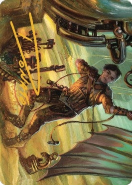 Image for Mishra, Excavation Prodigy Art Card (Gold-Stamped Signature) (Art Series: The Brothers' War) (36) - Magic: The Gathering
