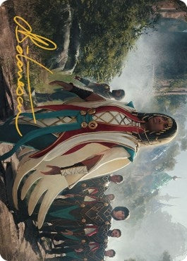 Image for Queen Kayla bin-Kroog Art Card (Gold-Stamped Signature) (Art Series: The Brothers' War) (39) - Magic: The Gathering