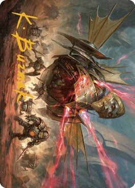 Image for Liberator, Urza's Battlethopter Art Card (Gold-Stamped Signature) (Art Series: The Brothers' War) (44) - Magic: The Gathering