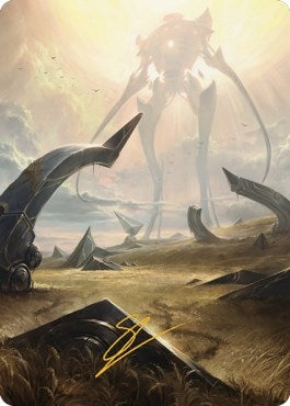 Image for Plains (47) Art Card (Gold-Stamped Signature) (Art Series: The Brothers' War) (47) - Magic: The Gathering