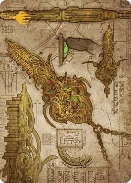 Image for Key to the City Art Card (Gold-Stamped Planeswalker Symbol) (Art Series: The Brothers' War) (65) - Magic: The Gathering