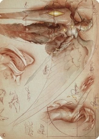 Image for Platinum Angel Art Card (Art Series: The Brothers' War) (71) - Magic: The Gathering