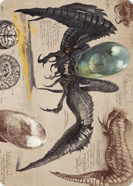 Image for Psychosis Crawler Art Card (Gold-Stamped Signature) (Art Series: The Brothers' War) (73) - Magic: The Gathering