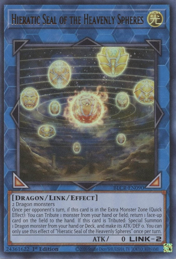 Image for Hieratic Seal of the Heavenly Spheres (Battles of Legend: Crystal Revenge) (BLCR-EN090) - YuGiOh