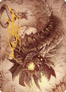 Image for Wurmcoil Engine Art Card (Gold-Stamped Signature) (Art Series: The Brothers' War) (81) - Magic: The Gathering