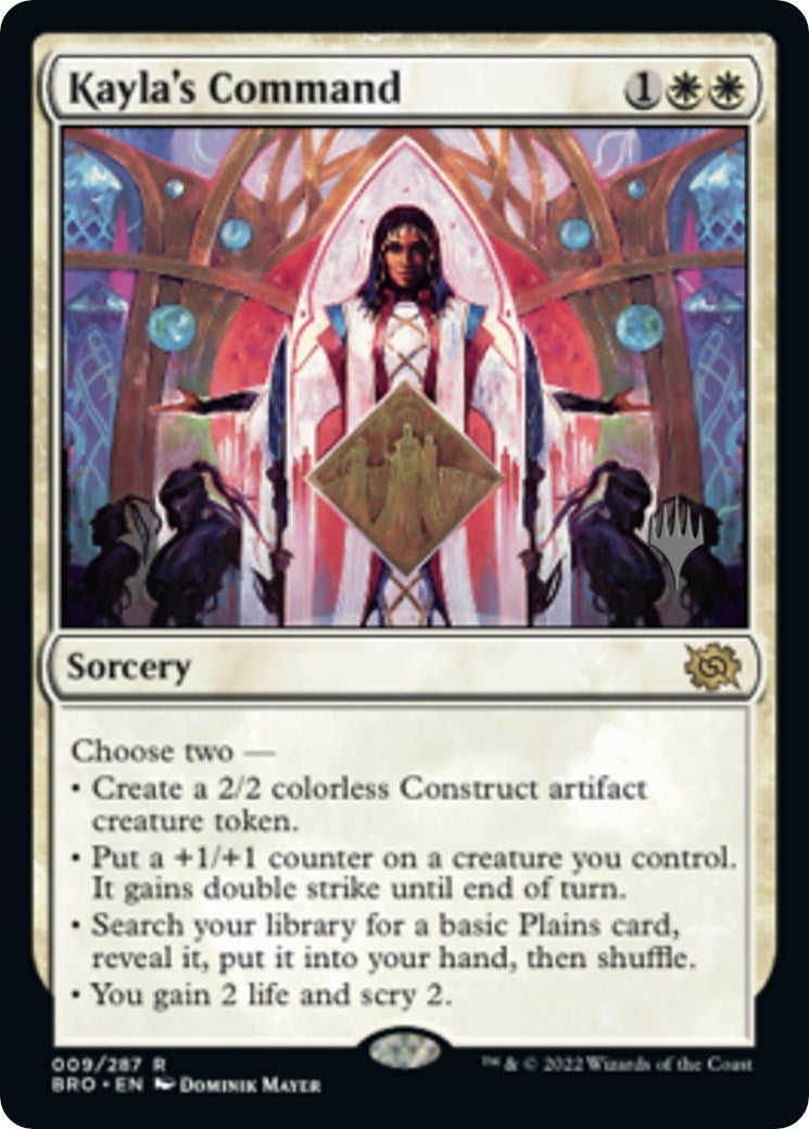 Image for Kayla's Command (Promo Pack: The Brothers' War) (9) - Magic: The Gathering