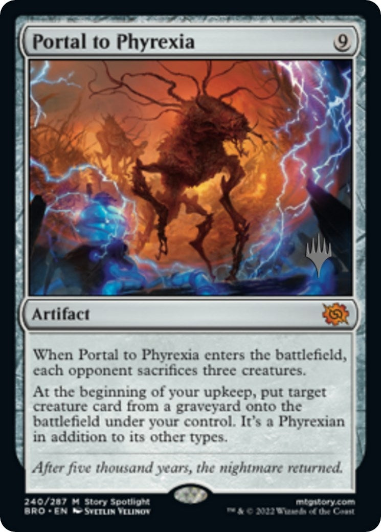 Image for Portal to Phyrexia (Promo Pack: The Brothers' War) (240) - Magic: The Gathering