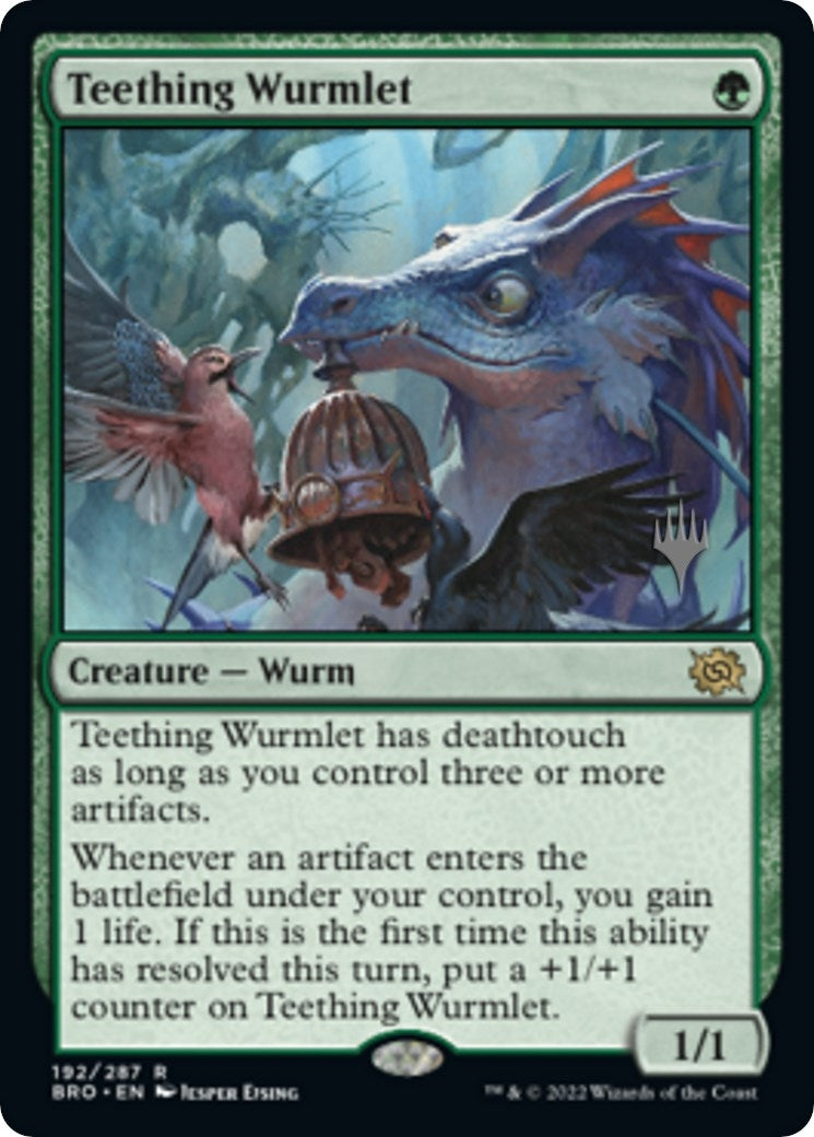 Image for Teething Wurmlet (Promo Pack: The Brothers' War) (192) - Magic: The Gathering