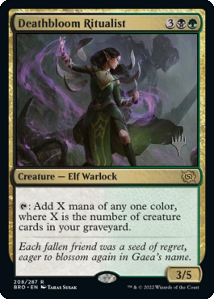 Image for Deathbloom Ritualist (Promo Pack: The Brothers' War) (208) - Magic: The Gathering
