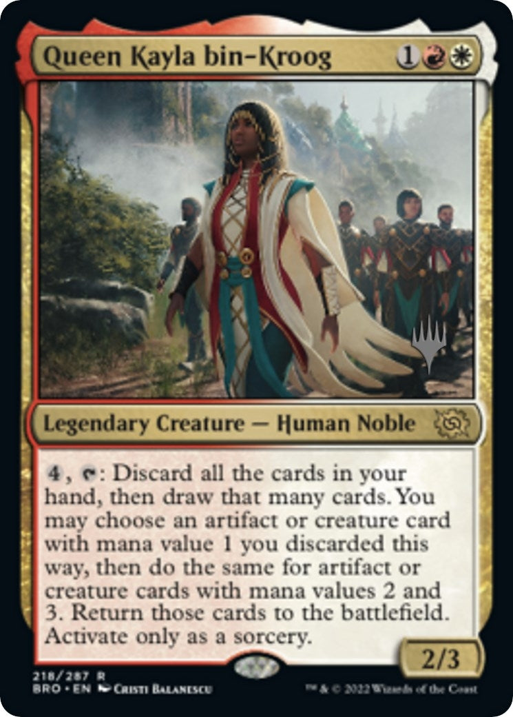 Image for Queen Kayla bin-Kroog (Promo Pack: The Brothers' War) (218) - Magic: The Gathering