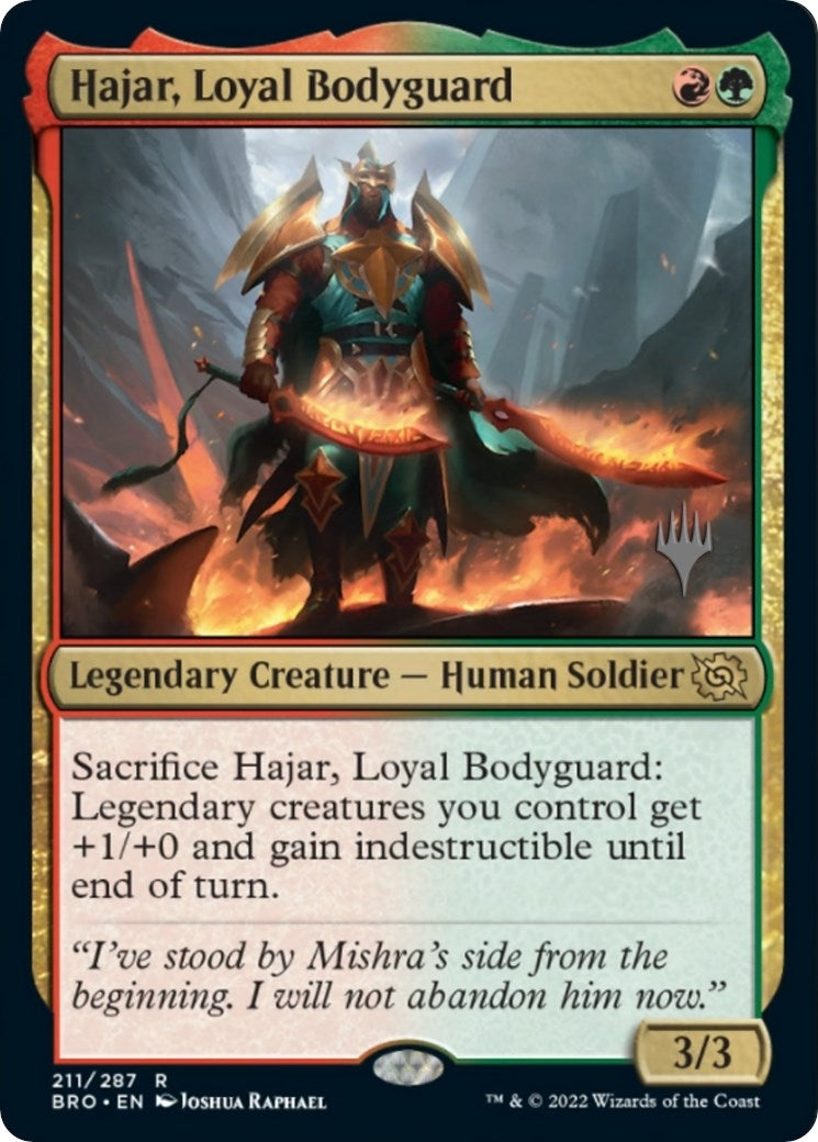 Image for Hajar, Loyal Bodyguard (Promo Pack: The Brothers' War) (211) - Magic: The Gathering