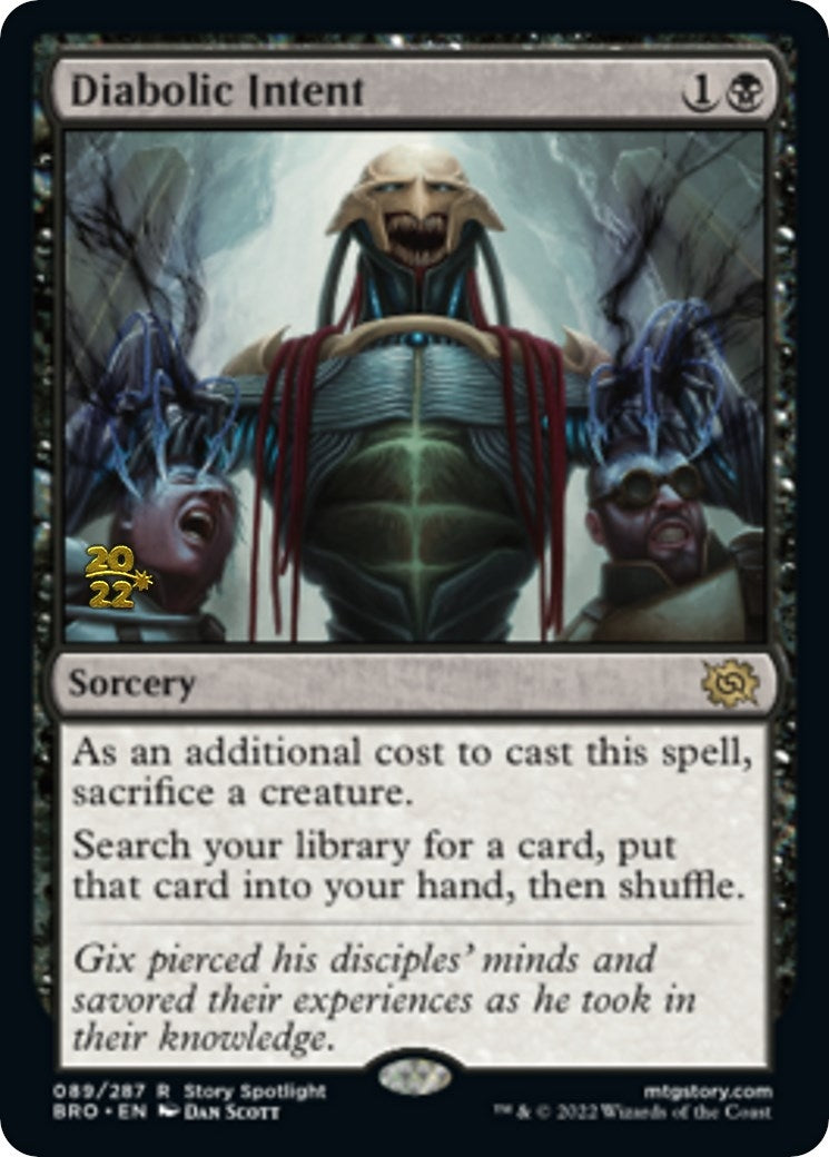 Image for Diabolic Intent (Prerelease Cards) (89) - Magic: The Gathering
