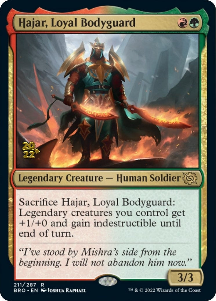 Image for Hajar, Loyal Bodyguard (Prerelease Cards) (211) - Magic: The Gathering