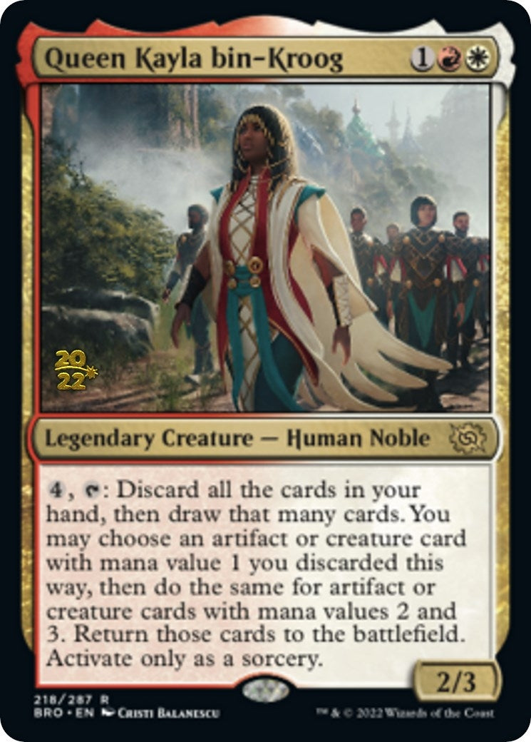 Image for Queen Kayla bin-Kroog (Prerelease Cards) (218) - Magic: The Gathering