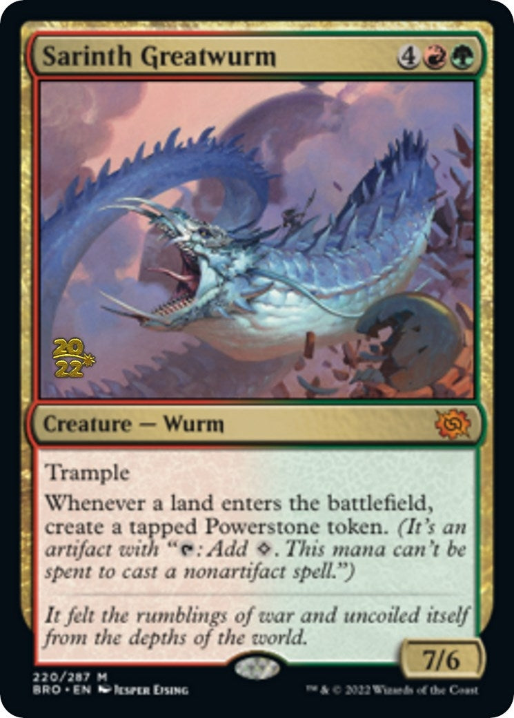 Image for Sarinth Greatwurm (Prerelease Cards) (220) - Magic: The Gathering