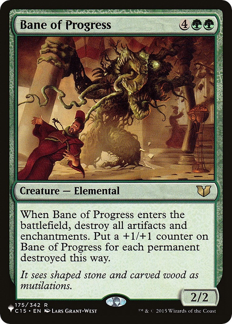 Image for Bane of Progress (The List Reprints) (175/342) - Magic: The Gathering