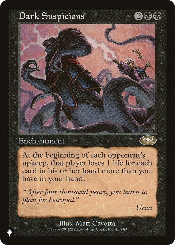 Image for Dark Suspicions (The List Reprints) (40/143) - Magic: The Gathering