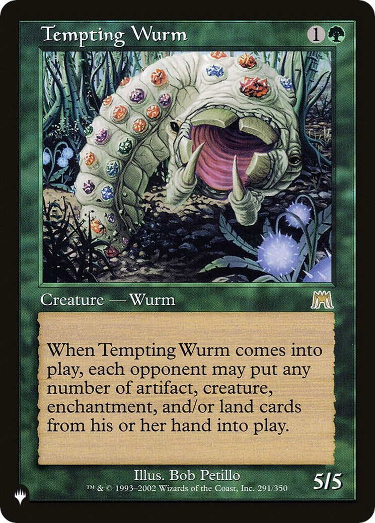 Image for Tempting Wurm (The List Reprints) (291/350) - Magic: The Gathering