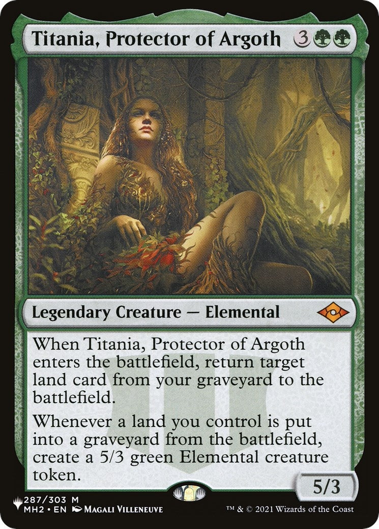 Image for Titania, Protector of Argoth (The List Reprints) (287/303) - Magic: The Gathering