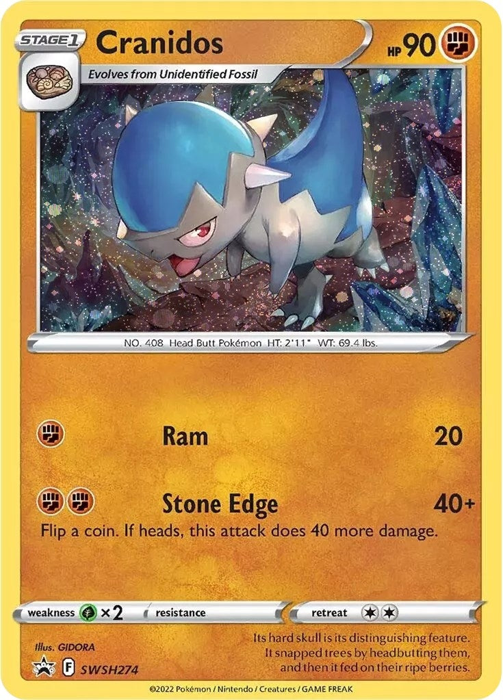 Image for Cranidos - SWSH274 (SWSH: Sword & Shield Promo Cards) (SWSH274) - Pokemon