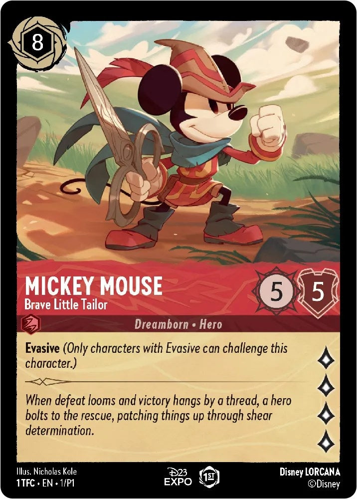 Image for Mickey Mouse - Brave Little Tailor (D23 Promos) (1) - Disney Lorcana