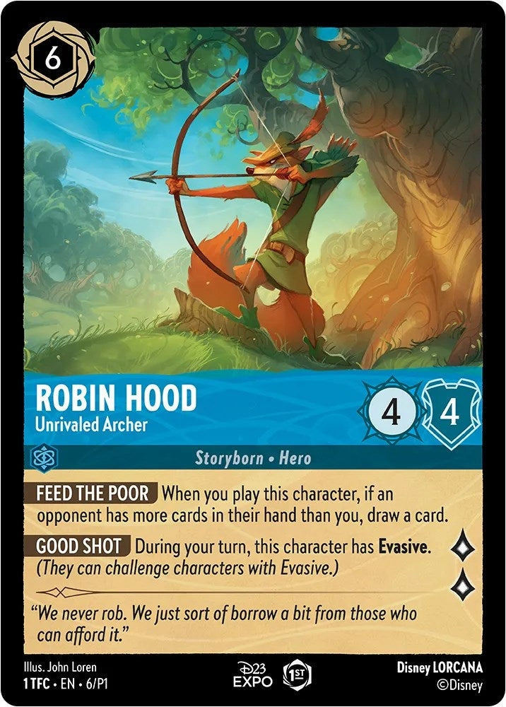 Image for Robin Hood - Unrivaled Archer (D23 Promos) (6) - Disney Lorcana