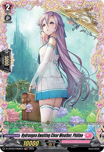Image for Hydrangea Awaiting Clear Weather, Philine (FR) (D-LBT03: Lyrical Monasterio ~Summertime Memories!~) (D-LBT03/FR08EN) - Cardfight Vanguard