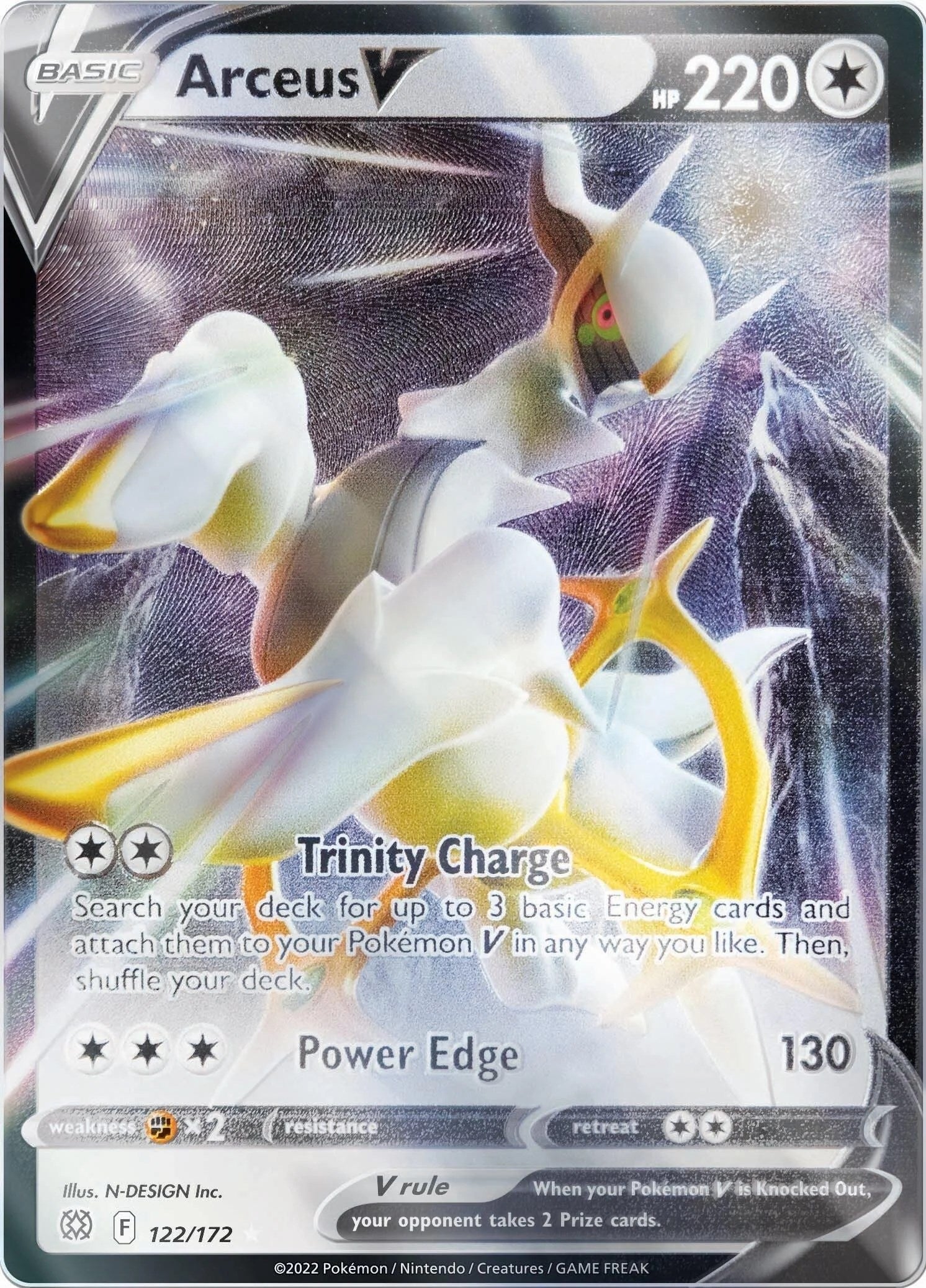 Image for Arceus V - 122/172 (Metal Card) (Miscellaneous Cards & Products) (122/172) - Pokemon