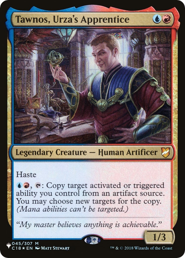 Image for Tawnos, Urza's Apprentice (The List Reprints) (045/307) - Magic: The Gathering