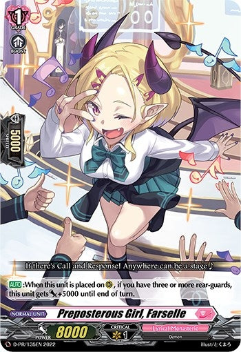 Image for Preposterous Girl, Farselle (D Promo Cards) (D-PR/135EN) - Cardfight Vanguard
