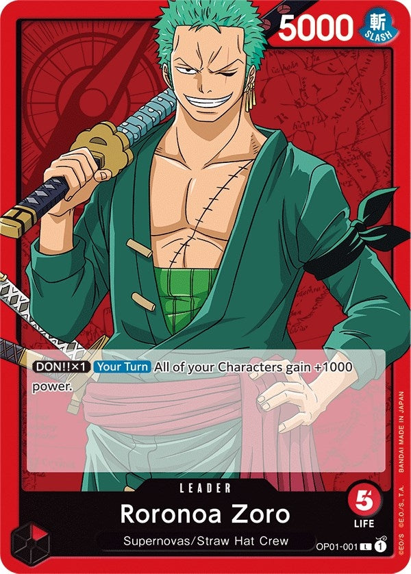 Image for Roronoa Zoro (001) (Romance Dawn) (OP01-001) - One Piece Card Game
