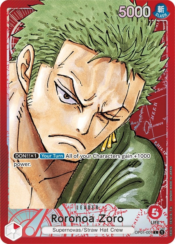 Image for Roronoa Zoro (001) (Parallel) (Romance Dawn) (OP01-001) - One Piece Card Game
