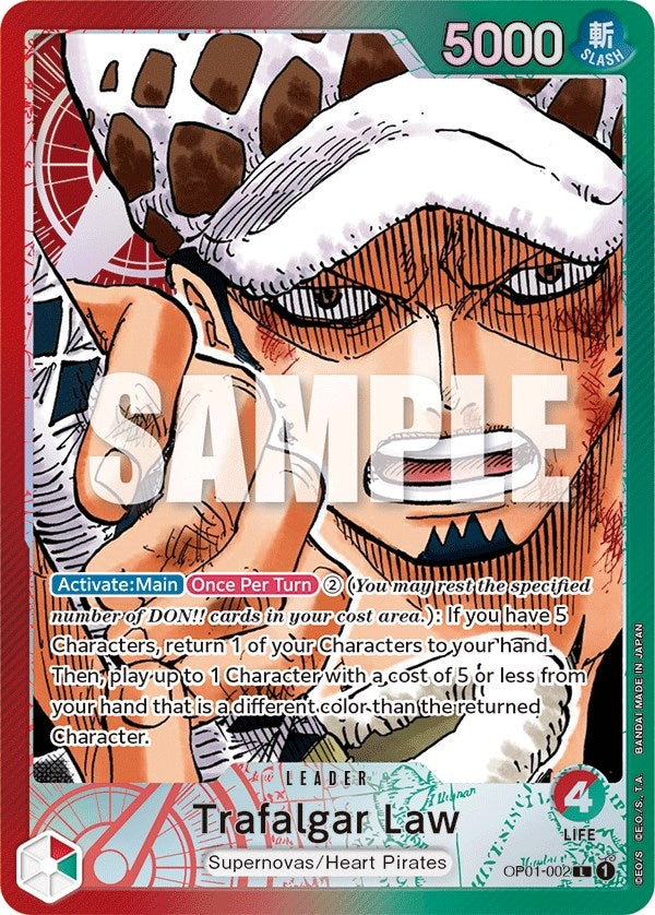 Image for Trafalgar Law (002) (Parallel) (Romance Dawn) (OP01-002) - One Piece Card Game