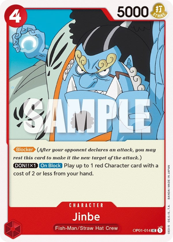 Image for Jinbe (014) (Romance Dawn) (OP01-014) - One Piece Card Game