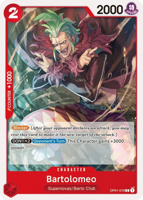 Image for Bartolomeo (Romance Dawn) (OP01-019) - One Piece Card Game