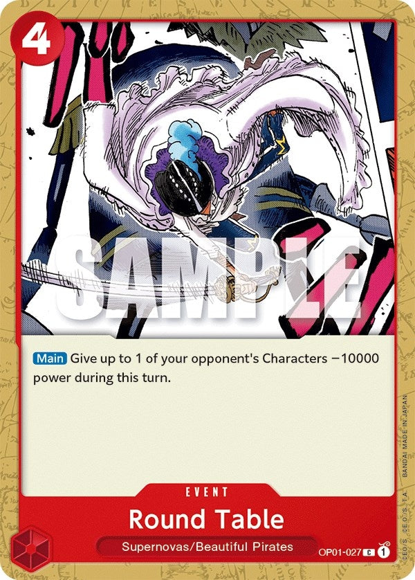 Image for Round Table (Romance Dawn) (OP01-027) - One Piece Card Game