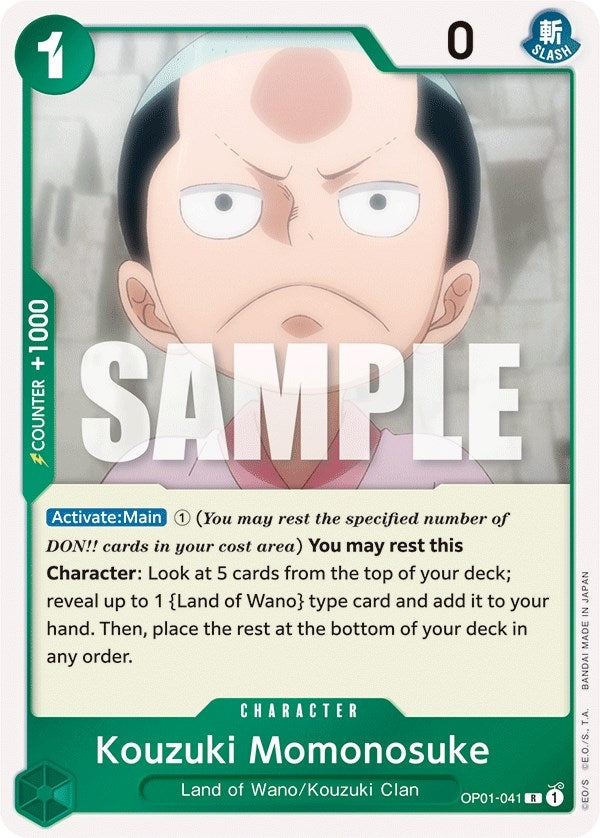 Image for Kouzuki Momonosuke (Romance Dawn) (OP01-041) - One Piece Card Game