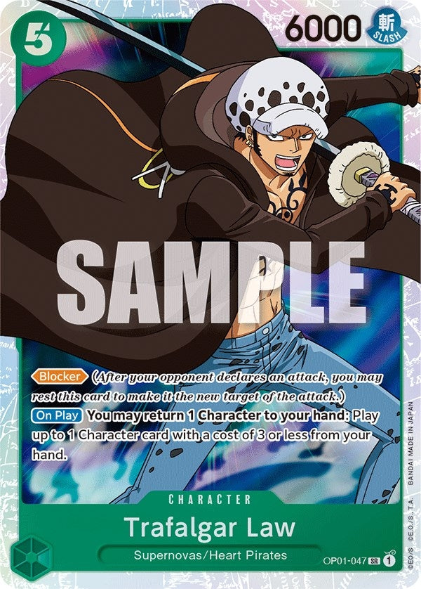 Image for Trafalgar Law (047) (Romance Dawn) (OP01-047) - One Piece Card Game