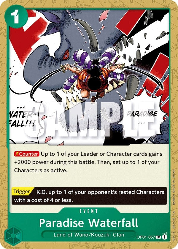 Image for Paradise Waterfall (Romance Dawn) (OP01-057) - One Piece Card Game