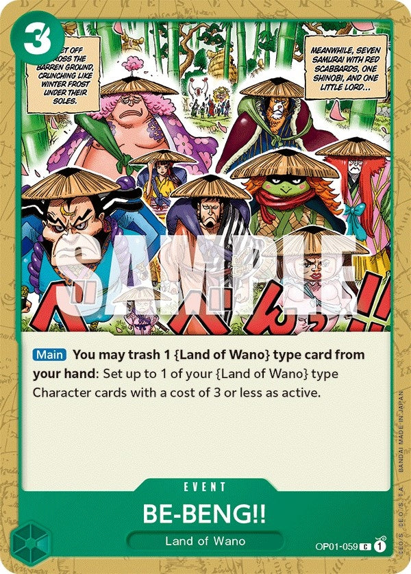 Image for BE-BENG!! (Romance Dawn) (OP01-059) - One Piece Card Game